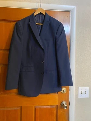 Abrigo deportivo Andrew Fezza para hombre actual de 2 botones azul verano/medianoche talla 40L/nuevo sin etiquetas Foto 1 de 3