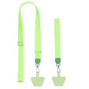 2Pcs Cordon Téléphone avec Bracelet et 2 Patchs, Vert Clair - Photo 1 sur 6