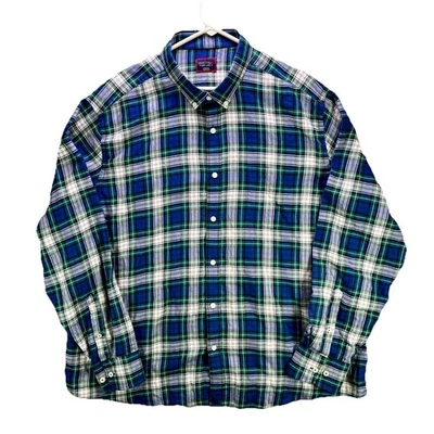 Untuckit Shirt Mens 3XL Preston Ridge Tartan Plaid 100% Cotton Twill - Image 1 of 4
