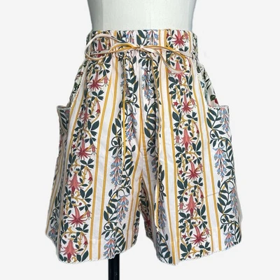 Agua by Agua Bendita Trebol Lluvia Pantalones Cortos Florales Algodón Bolsillos Altura Talla XL Foto 1 de 4