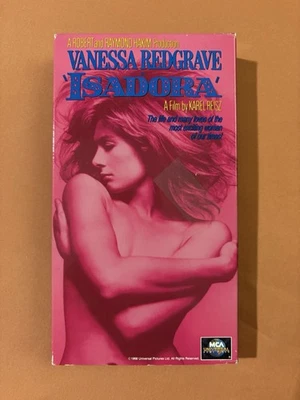 Isadora (VHS, 1994) Karel Reisz Vanessa Redgrave 1968 Biographical Drama - Image 1 of 4