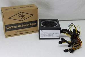 New Holland Electronics ATX Gaming Power Supply PS550R1 500W, Black with Color - Picture 1 of 4