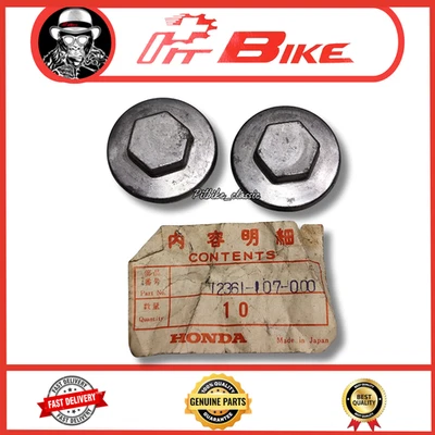 NOS Honda CB100 XL100 CL100 SL100 SL125 CB125S tappet adjusting hole Cap 2Pcs - Image 1 of 4