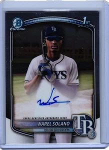 2025 Bowman Chrome Warel Solano 1st Bowman Auto #CPA-WS - Bild 1 von 2