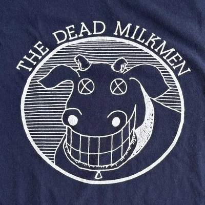 Vintage Original • The Dead Milkmen • Black & White Cow Logo • Size XL (1990s) - Image 1 of 4