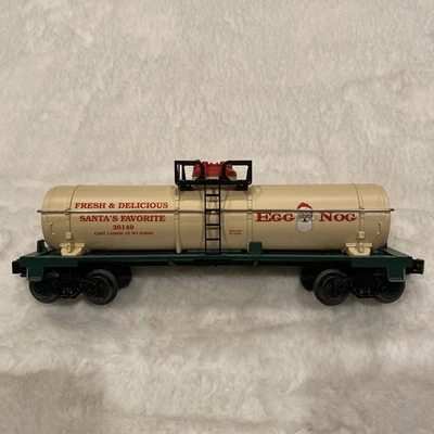 Lionel 2002 Christmas Egg Single Dome Tank Car 6-26149, W/Die Cast Sprung Trucks - Image 1 of 4
