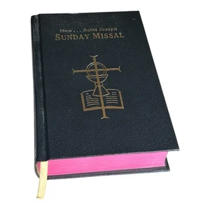 St Joseph Sunday Missal: Complete Edition Faux Black LeatherHardcover 1999 - Foto 1 di 20