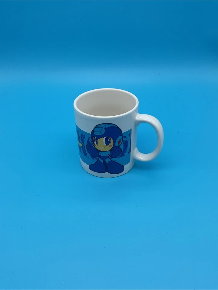 Rare mega man Powered Up white coffee mug - Image 1 of 4