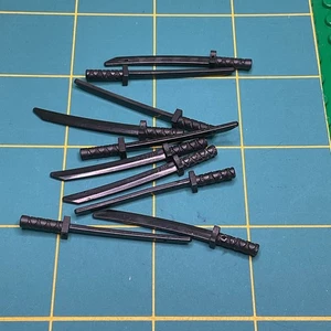 LEGO 30173 10x Black Sword (Katana) Octagonal Guard - 4805 Ninja Knights 1999 - Picture 1 of 1