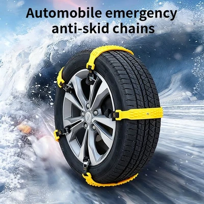 10 PCS Snow Tire Chain for Car Truck SUV Anti-Skid Emergency Winter Driving - Image 1 of 4