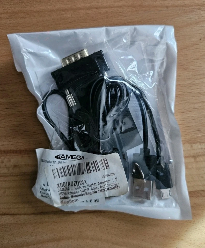 VGA zu HDMI-Adapter mit Audio Unterstützung  - Bild 1 von 1