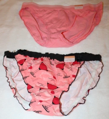 Nuevo lote de 2 bragas de bikini de cuerda para mujer Cacique talla grande 18/20 rosa Martini Foto 1 de 4