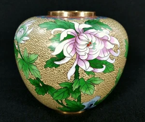 Vintage Antique Chinese Cloisonne' Vase Pot Perfect condition! - Picture 1 of 5