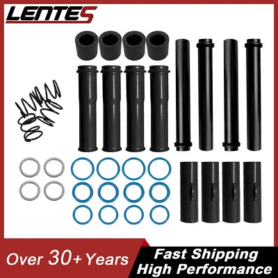 New For 1999-17 Harley Twin Cam Models FLST FXST Glossy Black Pushrod Cover Kit - Image 1 of 4