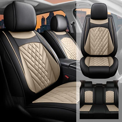 Durable Car 5 Seat Cover PU Leather Cushion Pad For SUBARU Forester 1998-2024 Foto 1 de 4