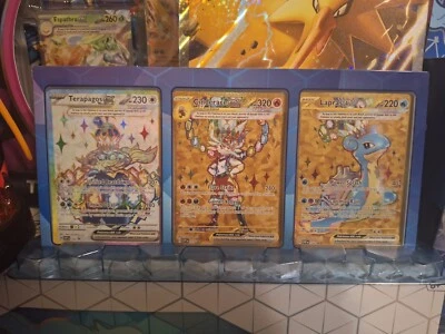 terapagos ex Cinderace ex Lapras ex 164 Sv: Scarlet & Violet Promo Cards Holo  - Image 1 of 3