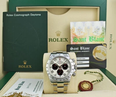 ROLEX 40mm Stainless Steel DAYTONA Panda Dial Fat Buckle 116520 SANT BLANC - Image 1 of 4