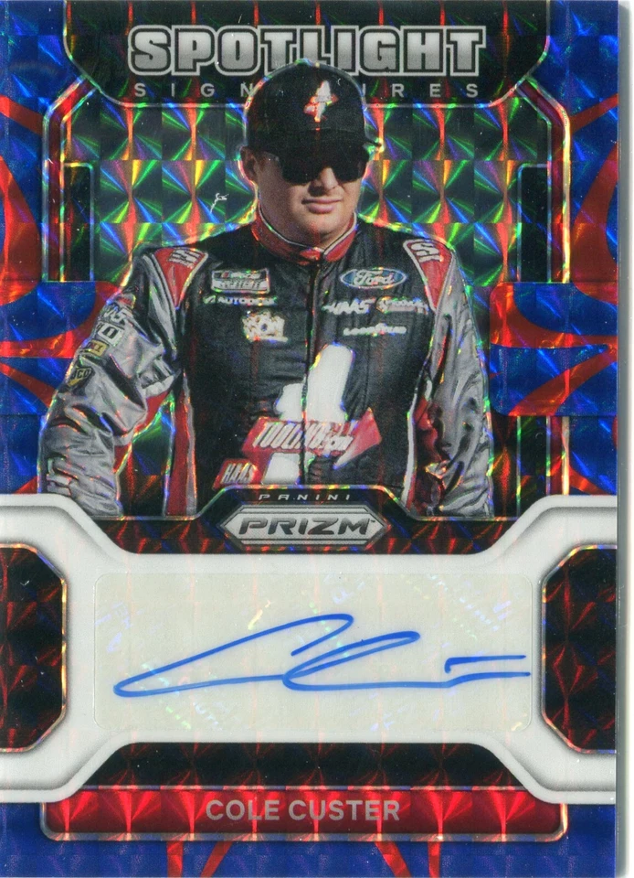 2022 Panini Prizm Racing Spotlight Cole Custer SS-CC Autograph Auto /99 - Image 1 of 1