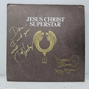 Ted Neeley & Mary Magdalene SIGNED Jesus Christ Superstar Vinyl No Record - Picture 1 of 6