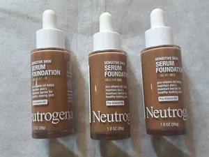Lot of 3 Neutrogena Sensitive Skin Serum Foundation Deep 01 - Picture 1 of 2