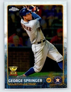 Tarjeta de novato 2015 Topps cromada George Springer #54 radiocontrol Astros de Houston - Imagen 1 de 2
