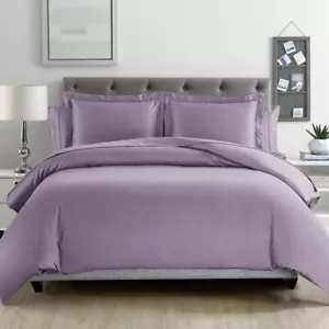 KingLinen Silky Soft 100% Bamboo Purple Lavender Duvet Cover Comforter Smooth - Picture 1 of 1