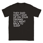 Funny comic t shirt hilarious tee shirt summer sleeping lase procrastination