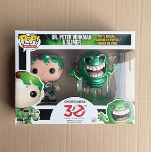 Funko Pop Cazafantasmas Dr Peter Venkman & Slimer Metálico Paquete de 2 + Protector - Imagen 1 de 6