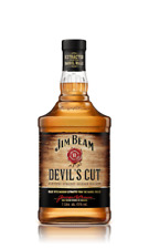 (28,89l) Jim Beam Devils Cut Kentucky Straight Bourbon Whiskey 45 1,0l Flasch