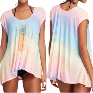 Women's Yellow Wildfox Pineapple Swim Tunic / Cover Up XS sz XS - Picture 1 of 8