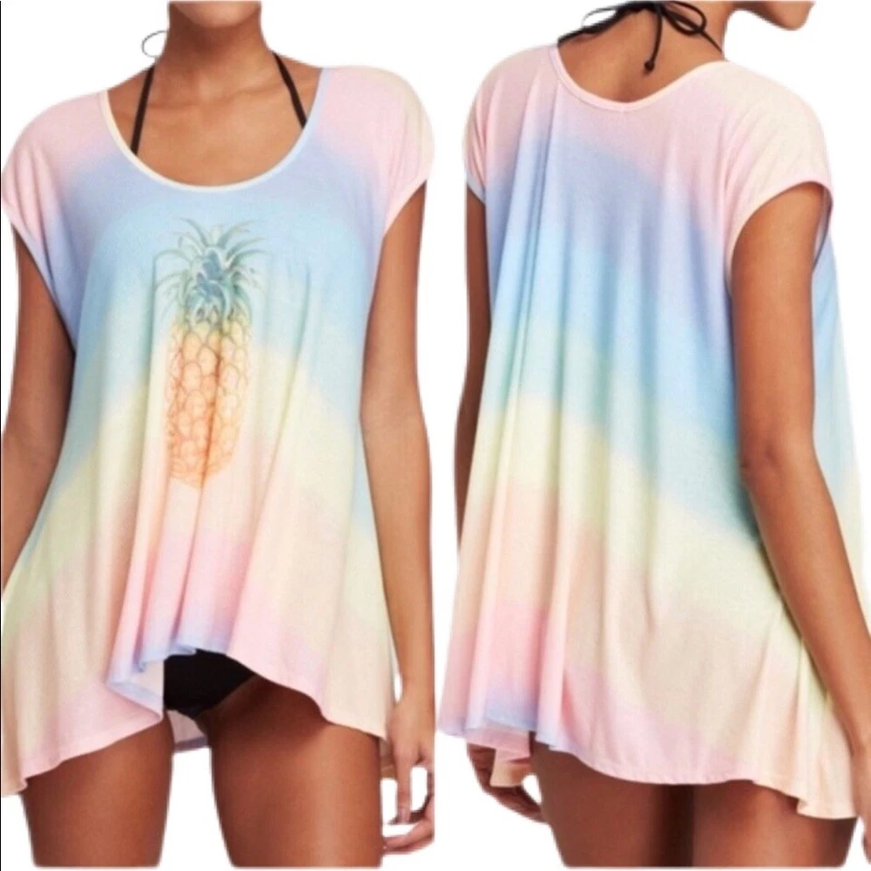 Женская желтая туника для плавания с ананасом Wildfox / накидка XS размер XS - Изображение 1 из 4