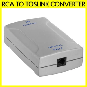 RCA Jack to Toslink Convertitore Jack Adattatore Audio Digitale Coassiale a Fibra Ottica - Foto 1 di 3