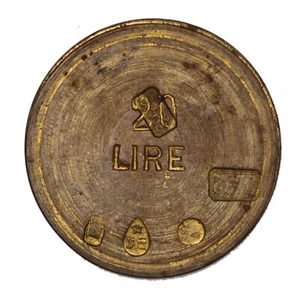 PESI MONETARI Vittorio Emanuele III, Peso monetario 20 LIRE 20 GRAMMI - Picture 1 of 2