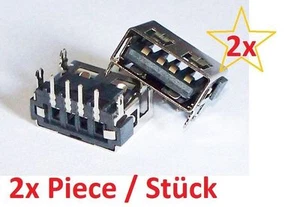 x2 USB Einbaubuchse kurz short Jack Typ A reverse Acer Aspire 5532 5517 5920 692 - Photo 1/1