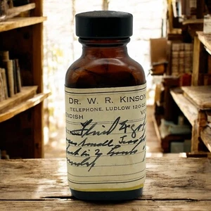 Vintage Medicine Bottle Dr William Ripley Kinson Chester Vermont - Picture 1 of 8