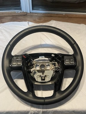 2011-2014 Used Chrysler 300 Leather Steering Wheel with Paddle Shifters - Image 1 of 4