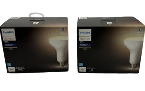 Philips Hue Smart LED Flood Light Bulb BR30 Bluetooth Zigbee Soft White 2 Pack - Picture 1 of 7