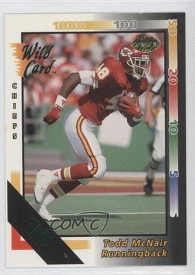 1992 Wild Card 10 Stripe Todd McNair #318 - Image 1 of 2
