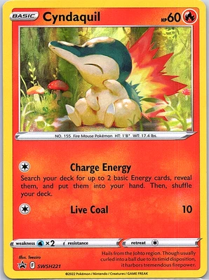 Cyndaquil SWSH221 SWSH: Sword & Shield Promo Cards Holo - Image 1 of 2