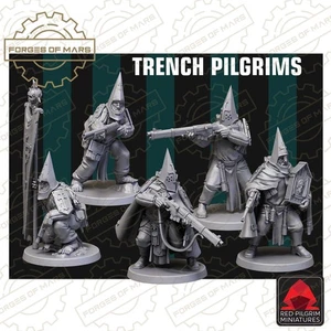 Trench Crusade Compatible - Pilgrims - Zealots Set 2 (x5) - Picture 1 of 6