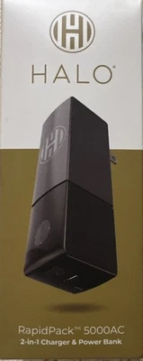 Halo Rapid Pack 5000AC 2合1充电器和移动电源雪 — 第 1/3 张图片