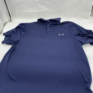 Polo Under Armour de rendimiento azul marino talla pequeña para hombre calce suelto BT - Imagen 1 de 6