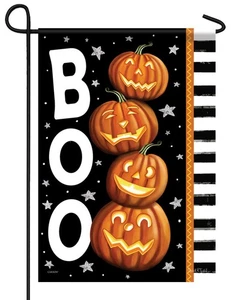 Boo Pumpkins Garden Flag - Picture 1 of 1