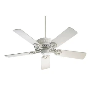 Quorum International 35525-8 Empress fünf Flügel 52" Studio weiß Deckenventilator NEU - Bild 1 von 9