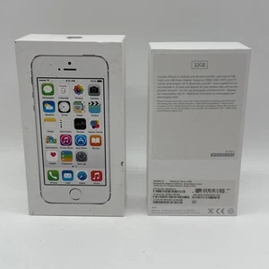 Oryginalny Apple iPhone 5S srebrny puste pudełko tylko biały 16GB - Zdjęcie 1 z 11