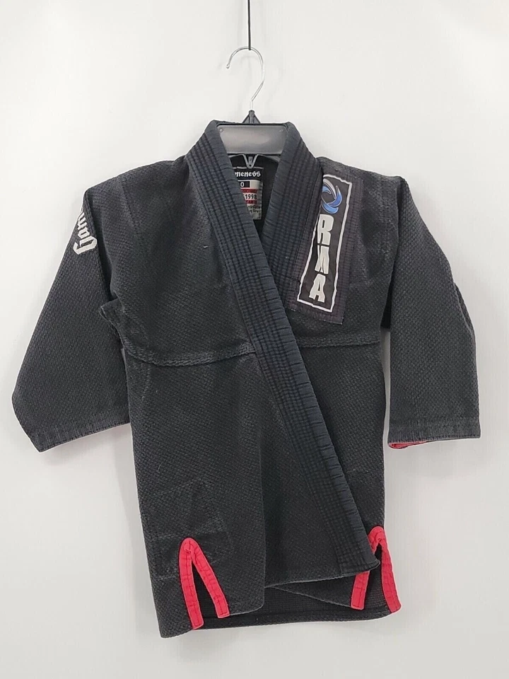 Envoltório de Jitsu Gameness Self Defense Masculino Tamanho 0 Preto Artes Marciais 100% Algodão - Imagem 1 de 4