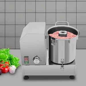 Cortador eléctrico de carne de frutas y verduras con procesador de alimentos comercial de 6 L - Imagen 1 de 15