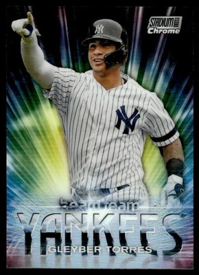 2021 Topps Finest Flashbacks Gleyber Torres New York Yankees #15 - Image 1 of 2