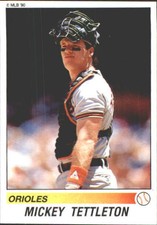 1990 Panini Stickers Baltimore Orioles Baseball Card #8 Mickey Tettleton