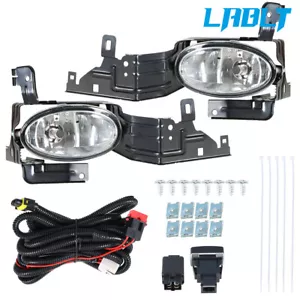 LABLT Front Fog Light Lamps w/Wiring+Switch Kit For 2011-2012 Honda Accord Sedan - Foto 1 di 8